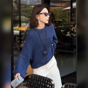 YUFUQING | French Vintage Hollow Out Long Sleeve T-Shirt Womens Fashion Loose High End Feeling Cover Up Top Round Neck Daily Wear