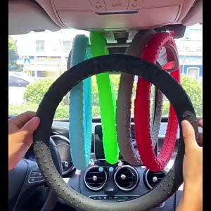 Universal Car Silicone Steering Wheel Cover Anti slip Wear Resistant Suitable Handle Cover Automobile