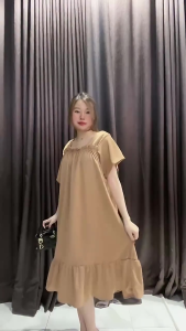 Paket Hemat 90RB Dapat 3 Daster Fuji Polos Kekinian Cotton Premium Tebal Daster Gamis Dress Cotton Tebal Jumbo Adem Terbaru