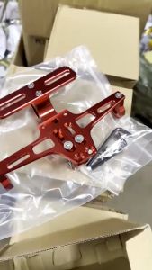 Pát biển số CNC xe máy xe điện Với đèn đuôi khung biển số xe máy gắn xe máy pass biển CNC pat biển số xe máy gập nhôm xe điện pas biển