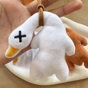DIANSHIFANG | Creative Roasted Duck Squeaky Food Toy Keychain Plush