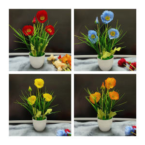 Bộ Đồ Trang Trí Nhà Bằng Nhựa Trong Phòng Khách Bàn Ăn Nhỏ Trang Trí Hoa Giả Bồn Cỏ Trong Nhà Bộ Đồ Trang Trí Nhà Bàn Rượu