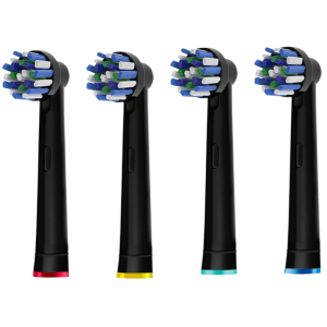 Black Cross Toothbrush Heads Refill for Oral B Braun Pro 500/1000/1500/3000/3757/5000/7000/7500/800 Brush Head Nozzles for OralB