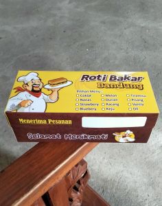 dus kemasan Roti bakar/box roti bakar bandung UK 19x7x9 isi 50 picis