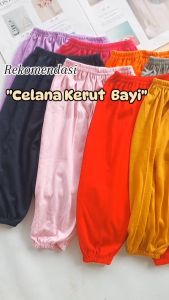 3PCS Celana Kerut Bayi / Celana Anak 6Bln- 3thn / Celana Harian Anak Perempuan Panjang Lucu