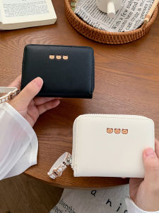 Cute Fresh Short Womens Wallet Card Holder Integrated Large Capacity Coin Purse Multi-Slot Youth Fashion Korean Style
