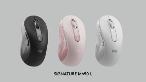 Logitech Signature M650 / M650 L Wireless Mouse - SmartWheel Scrolling SilentTouch Click and Customizable Side Buttons