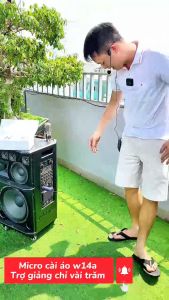 [ Tặng Bộ Sạc Pin ] Micro Đeo Tai Cài Áo Không Dây  SUBOS W14A  Dành Cho Loa Kéo Âmly Sự Kiện Nhỏ Gọn Âm Thanh Tuyệt Vời