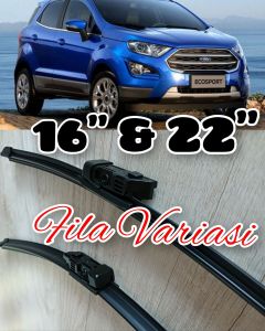 Wiper Ford Ecosport ukuran 16"&22"Wiper depan khusu Ford Ecosport