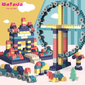 Bafada 520pcs Building Blocks Puzzle Set Large Size Building Blocks Educational Kids Toy  DIY Creative Bricks Construction for Children