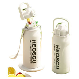 316 Stainless Steel Vacuum Cup Large Capacity Mens 1000ml2000 Sports Water Kettle Drinking Straw Cup