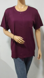 KAOS JUMBO ROUND NECK ATASAN WANITA POLOS LENGAN PENDEK TOP CEWEK BIG SIZE 2L 3L MURAH BAHAN ADEM