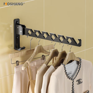 MOSHANG | Foldable Wall-mounted No-drilling Laundry Hanger