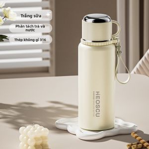 Cốc Nước Cách Nhiệt Dung Tích Lớn PMY316 Cốc Pha Trà Cách Nhiệt Giữ Lạnh 2025 Mẫu Mới Cốc Nước Cách Nhiệt Có Tách Trà