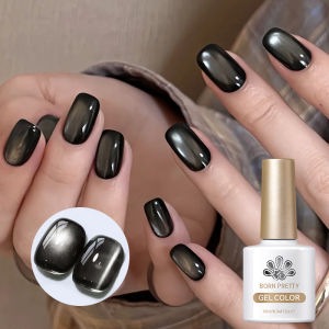 BORN PRETTY 10ml Black Glass Cat Magnetic Gel Nail Polish Nail Art Manicure Varnis Semi Permanent Soak UV Gel Nail Supplies