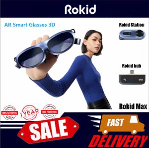 Rokid Max 3D AR Smart Glasses Max/ Rokid Hub screen Game Viewing Device AR Glasses for iPhone Huawei Samsung Cast Screen Mobile Phone for ROG ally Ayeneo SteamDeck and more!