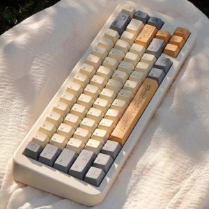 Sand Cat Theme Keycaps Cherry Profile Dye-Sublimate PBT Keycaps for Cherry MX 61 64 87 96 104 Mechanical Keyboard