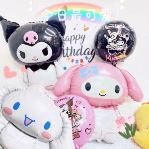 Sanrio Balloon Kuromi My Melody Cartoon Balloon Cute Cinnamon Dog Foil Balloon Sanrio Theme Birthday Party Decoration Balloon Childrens Toys Happy Birthday Party Supplies