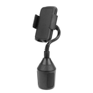 Universal Car Cup Holder Adjustable Mobile Phone Mount Stand Compatible with Huawei Samsung iPhone - Vehicle Clip-On Support