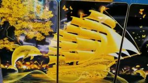 Tranh tráng gương treo phòng ăn quán ăn tranh decor bền đẹp