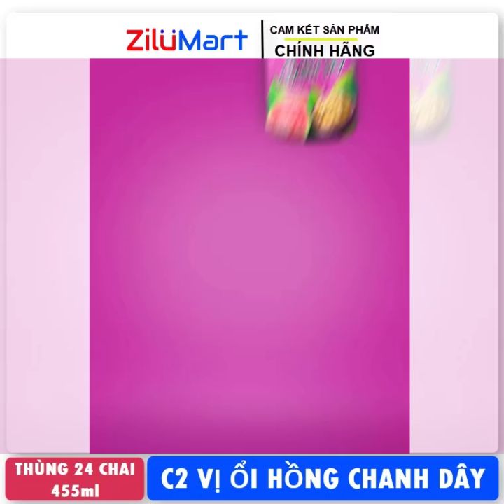Trà xanh C2 ổi hồng chanh dây (lốc 6 chai) loại 455ml | Lazada.vn