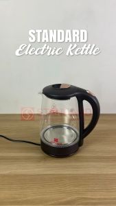 Standard Electric Kettle GLASS 2 Liters (1500 WATTS) - Gold Mind Everyday Low Price