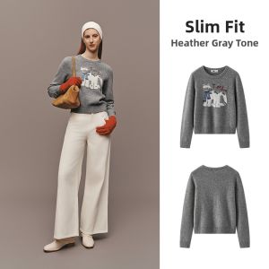 Semir | Design Cute Pet Embroidery Soft Niche Winter Sweater