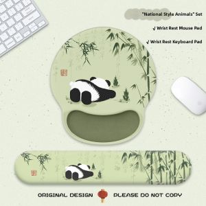 KALLDUN | Cute and Supportive Wrist Rest Mouse Pad with Traditional Chinese Style