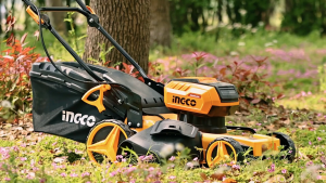 Máy cắt cỏ đẩy dùng pin 40V (20V+20V) motor không chổi than INGCO LMLI20185