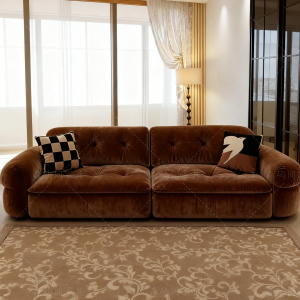 Nordic Luxury Modern Simple Sofa Fabric Living Room Straight Row Sofa Soft Decoration Italian Designer Creative Sofa