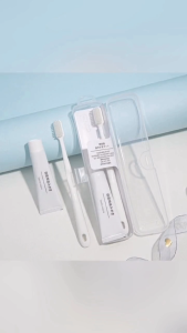 Travel Toothbrush Set with Toothpaste & Protective Case – Portable Oral Care Kit for Travel