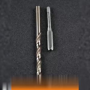 5Pcs Straight Flute Hand Tap Set M3/M4/M5/M6/M8 Thread Tapping Tool for Internal Thread Machining & Damaged Thread Repair