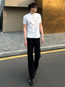 LIUBU | Black Flared Straight Fit Casual Pants