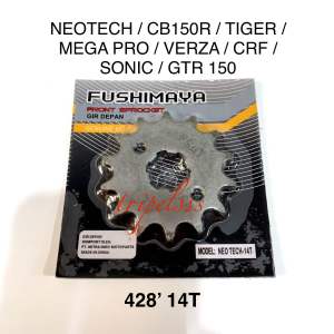 Gear Gir Depan GL Pro Neotech / Cb150r / Mega pro new / Tiger / Verza / Sonic / CRF / GTR 428 14T