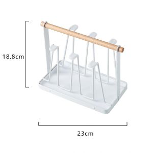 Drainable Hand-held Cup Rack With Tray