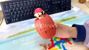 [Large Size] Pirate Barrel Coin Bank Lord Barrel Roulette Game TOYS Saving Box Fun Kids Coin Container