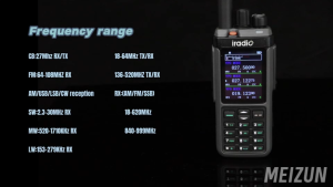 Iradio New UV-98 PLUS Air Band Walkie Talkie Cross Band Repeater 2.4"large scree USB LSB CW CB SW MW LW SSB HF Multi Band Two Way Radio