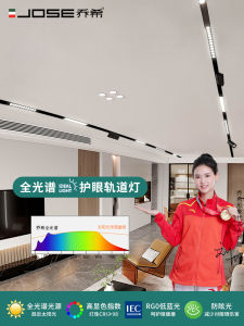 Joshi Magnetic Suction Track Light Smart Non-Dominant Open-Mounted Embedded Concealed Groove Large Living Room Linear Lamp Hidden 20 Type