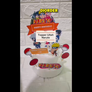 Topper Ulang Tahun Naruto / Topper Cake Naruto / Topper Kue Naruto