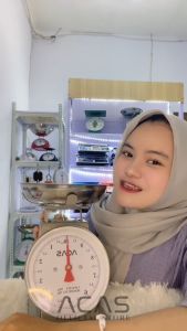 ACAS Timbangan Mangkok Jarum 10 Kg - 20 kg - 30 Kg Analog Manual Besi Stainless Steel Serbaguna Timbangan Dapur Buah Telur Daging Sayur Mechanical Kitchen Scale Precision 10kg - 20kg - 30kg