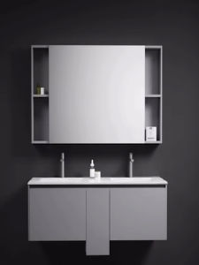 ชั้นวางเครื่องสำอางแบบเรียบง่ายและโมเดิร์น กล่องเก็บของแบบลิ่มเลือด กล่องจัดระเบียบ กล่องเครื่องประดับ อุปกรณ์จัดระเบียบในห้องน้ำ