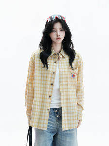 zuocisankon | Áo Blouse Chống Nắng Thêu Hình Dopamine Phong Cách Thường Ngày