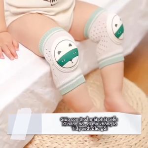 Bọc bảo vệ đầu gối cao cấp cho bé tập bò có miếng đệm đầu gối chống va đập thoáng khí an toàn cho bé - Hie en Store