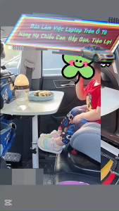 🛻 Bàn Làm Việc Laptop Trên Ô Tô – Nâng Hạ Chiều Cao Gấp Gọn Tiện Lợi Cho Ghế Sau & Ghế Phụ