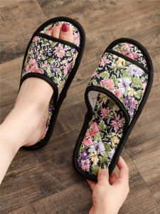 Korean Style Couple Cotton Slippers Indoor Quiet Bottom Home Floor Wood Tile Mens Womens Spring Autumn Winter Cotton Slippers