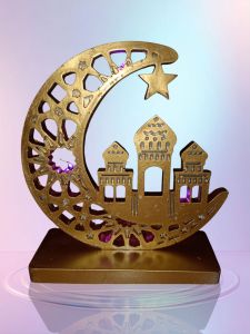 PAJANGAN DEKORASI RUANGAN RUMAH/HIASAN MEJA DLL/MODEL BULAN SABIT/ORNAMEN MESJID/BAHAN FIBERGLASS.