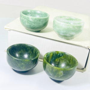 1PC Natural Crystal Jade Bowl Crystal Cup Cauliflower Crystal Bowl Natural Crystal Quartz Cup Degaussing Bowl Reiki Healing H