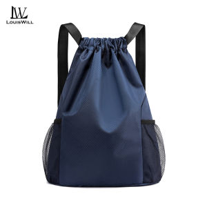 LouisWill Drawstring Backpack Bag Fashionable Basketball Backpack Outdoor Waterproof Gym Backpack Large Capacity Training Bag Sports Yoga Gym Swim Bag for Men Women