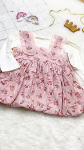 1 - 4 Tahun | Dress Hyun-su Dress Korea Anak Perempuan Dress Premium Overal Dress Alinkidos