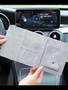 Car Sun Visor Organizer Card Holder Car Accessories Interior Organizer with Multi Pocket Net